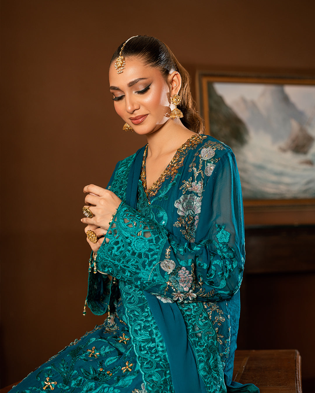 Teal Blue Suit
