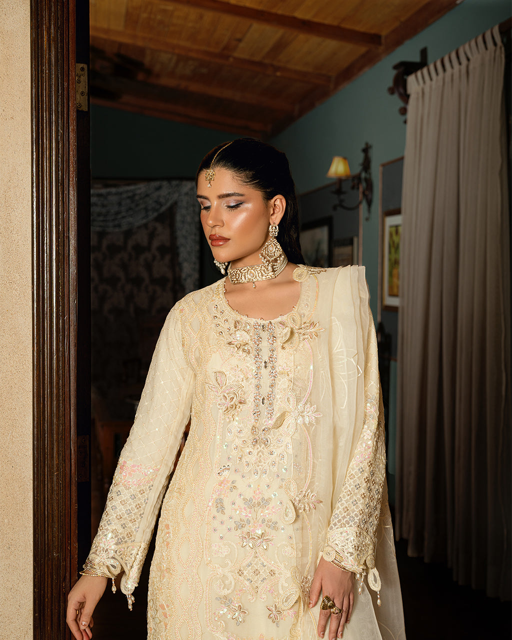 Cream Suit