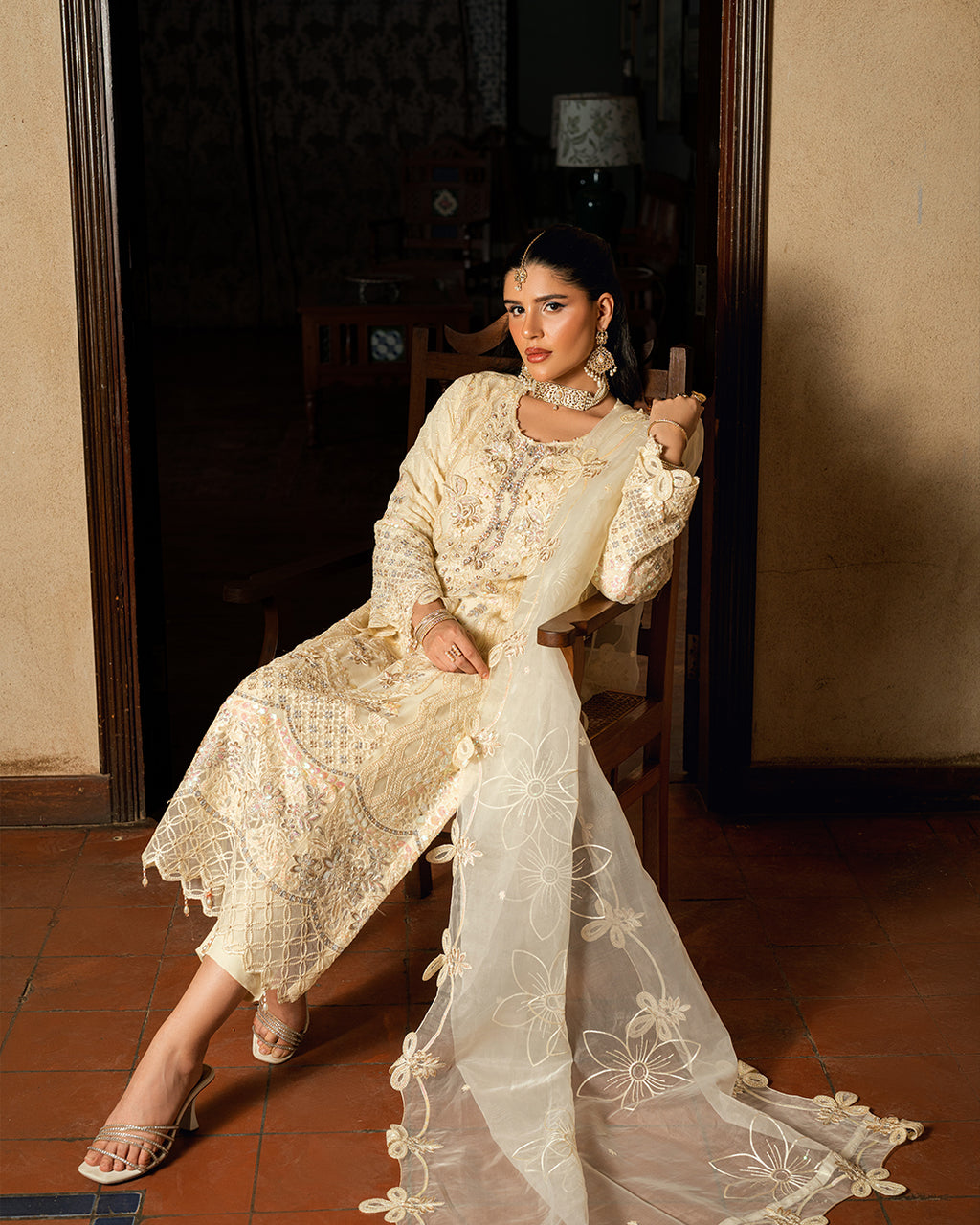 Cream Suit