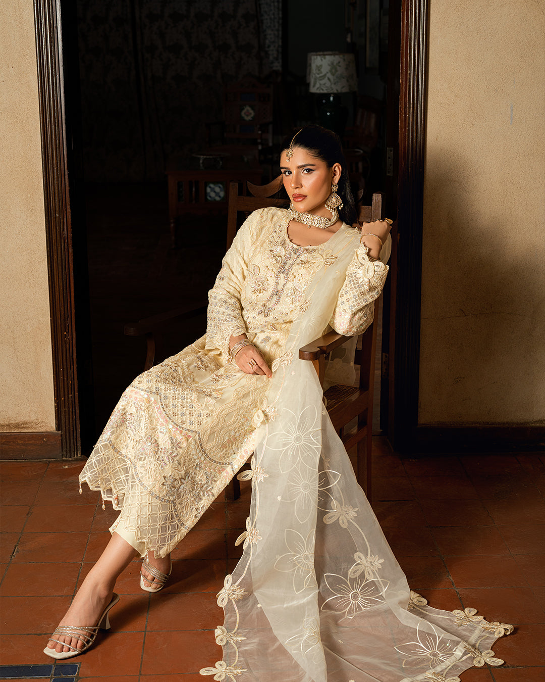 Cream Suit