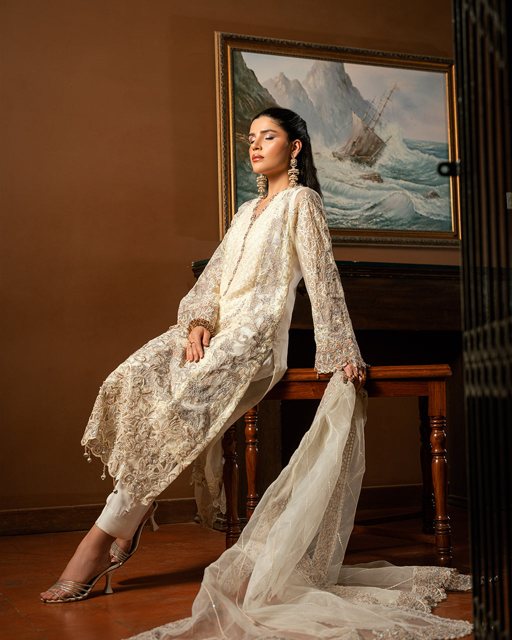Cream Suit