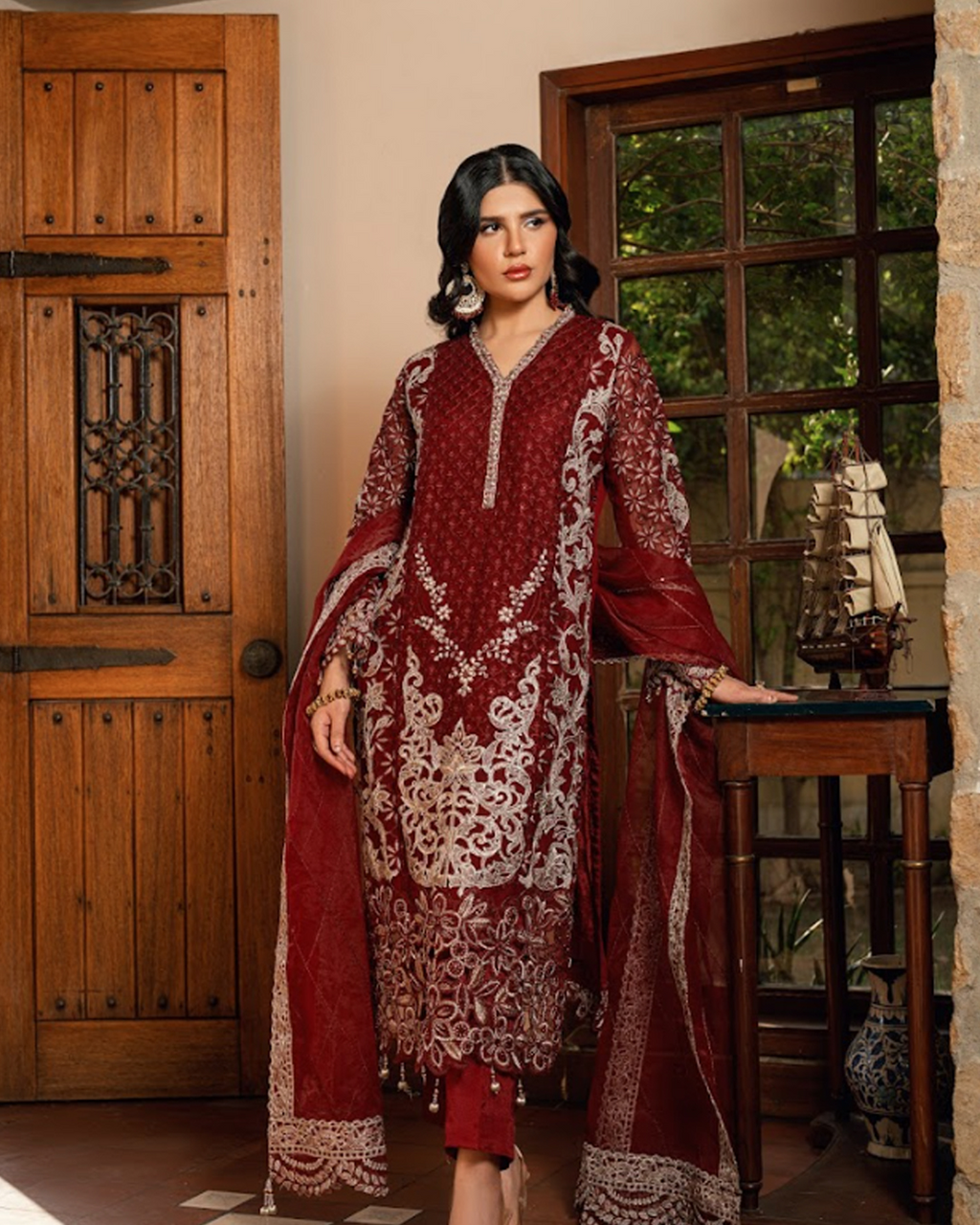 Burgundy Suit
