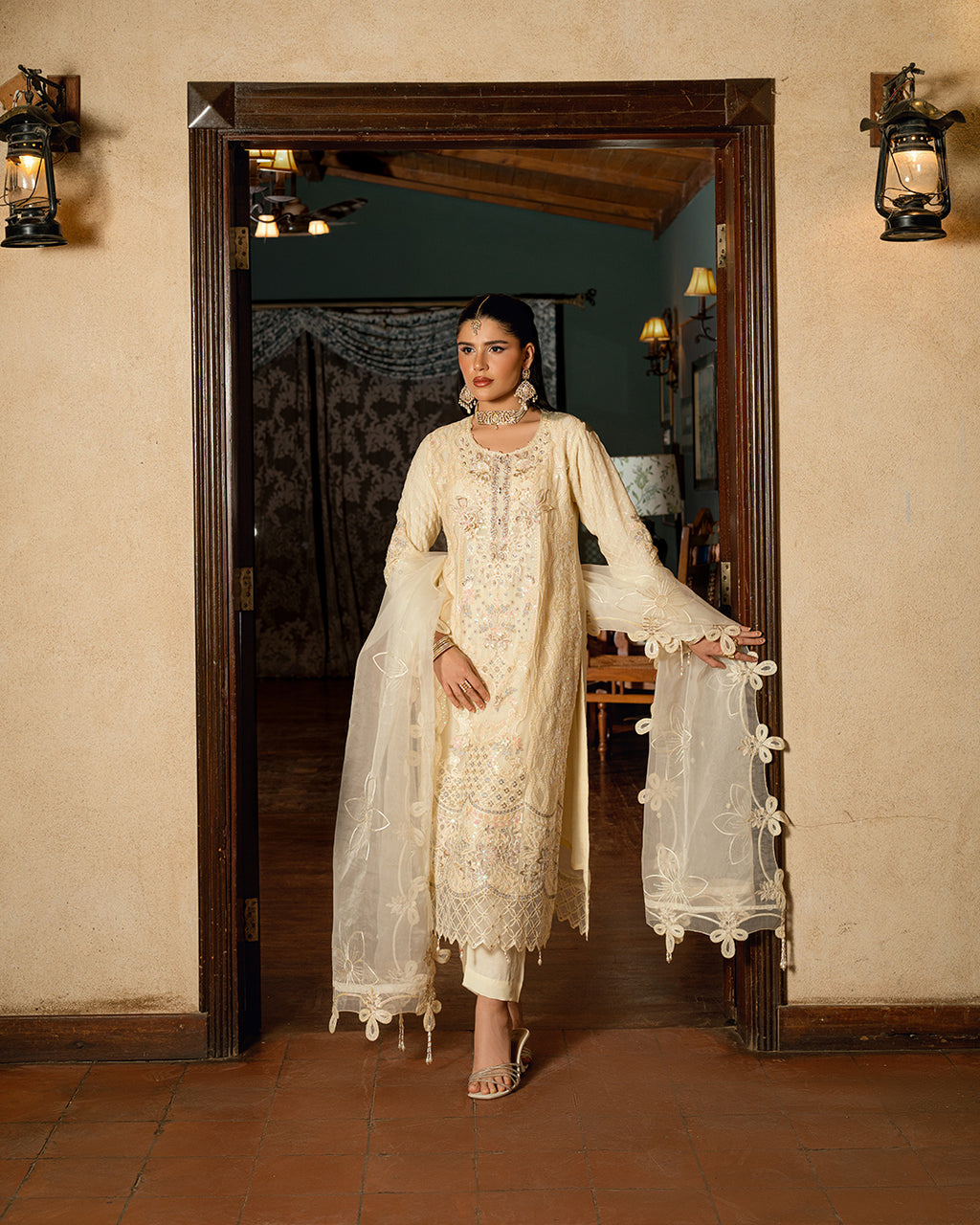 Cream Suit