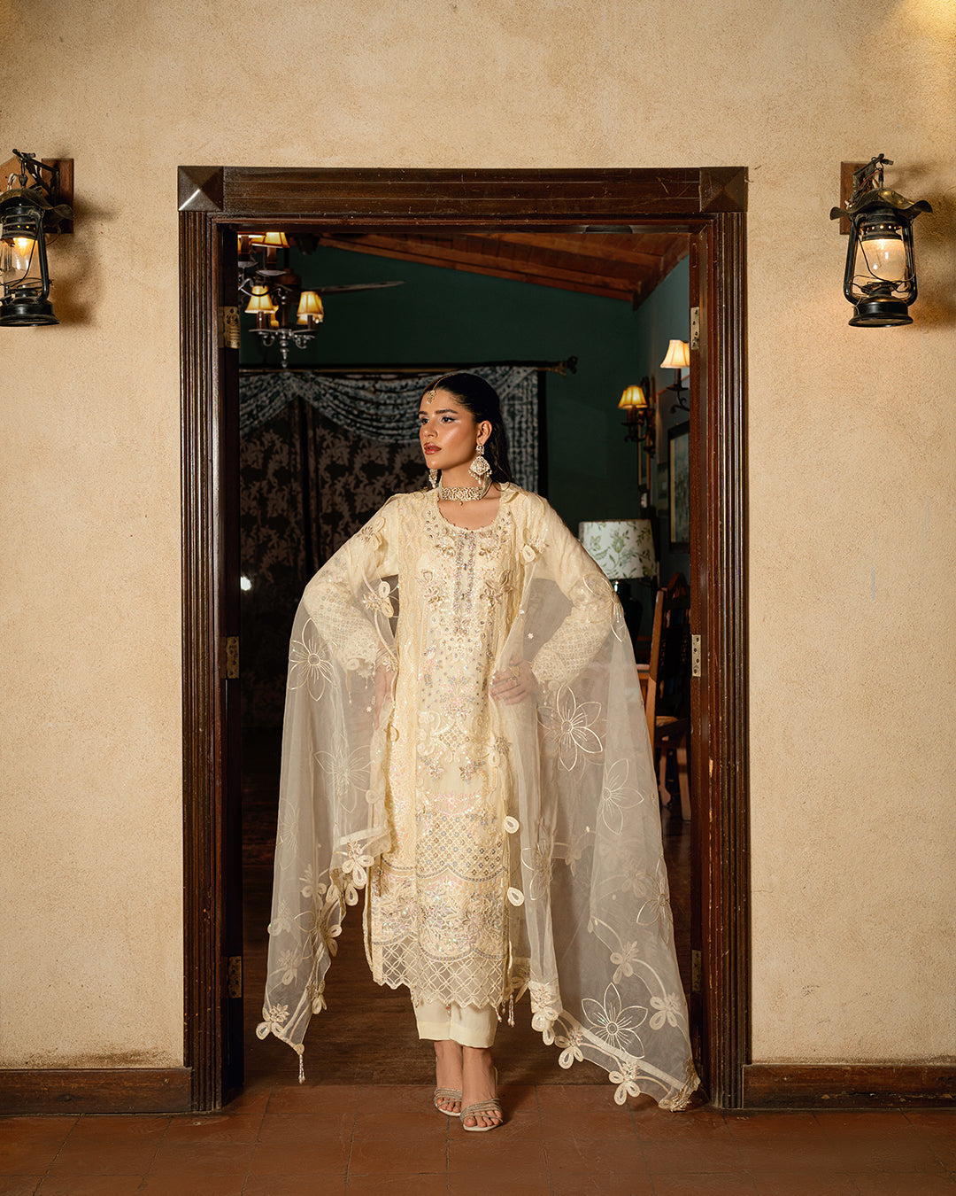 Cream Suit