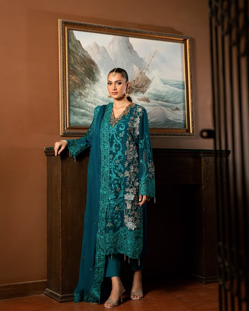 Teal Blue Suit