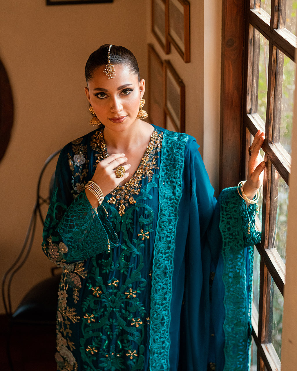 Teal Blue Suit